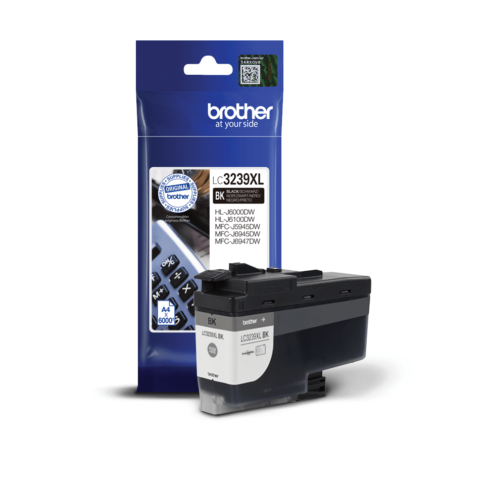Originální Brother LC3239XLBK inkoustová kazeta s vysokou výtěžností - černá